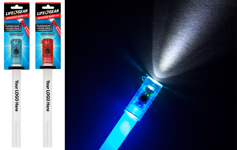 Flashlight-Glow Stick & Emergency Whistle